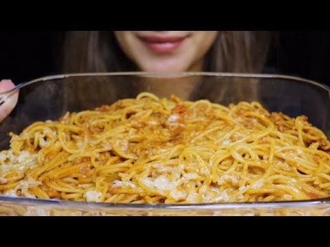 ASMR SPAGHETTI BOLOGNESE PARMIGANO PASTA MUKBANG no talking CREMA ASMR #asmr #mukbang #bolognese