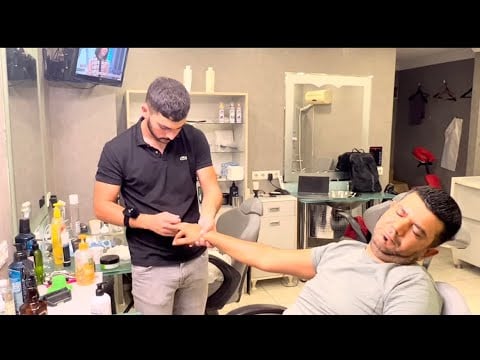 ASMR Massage and Perfect Body Massage like Miraculous Healing in Turkish Barber