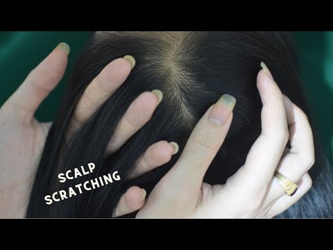 ASMR Hair Play, Hair Parting, Hair Scratching Real Person, Tingling Sounds For Anxiety Relief