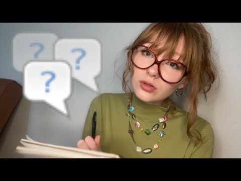 asmr 📝 interviewing you about your childhood | personal questions