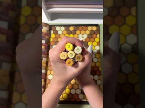 ASMR Coloring Wednesday 💛 #asmrcoloring #oddlysatisfyingvideos #coloringpages #satisfyingpatterns