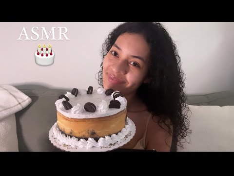 ASMR español COMIENDO PASTEL DE OREO CHEESECAKE (SONIDOS CREMOSOS)