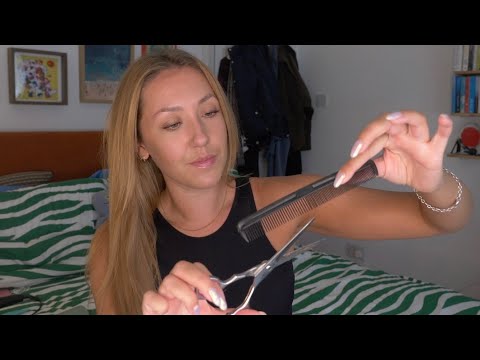 ASMR Aircut - Haircut & Styling RP on an imaginary person