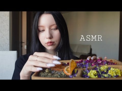 ASMR RELAX TO THE PLEASENT SOUNDS OF DRIED FLOWERS AND HERBS (NO TALKING)