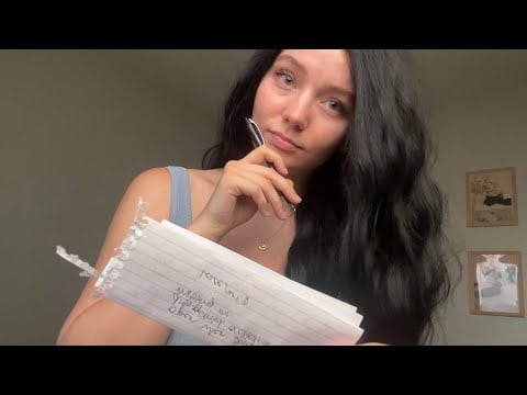ASMR: Your Obsessed Girlfriend Writes You A Love Letter 🤍