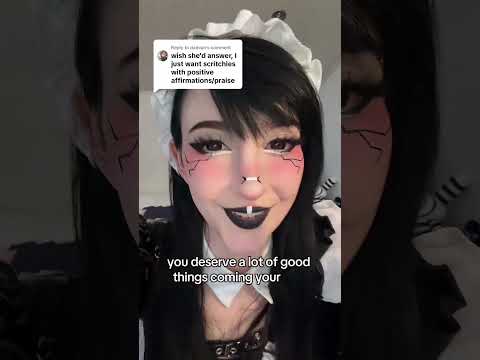 cute maid praises you ASMR 😇 || #asmr #asmrshorts #altgirl #gothgirl