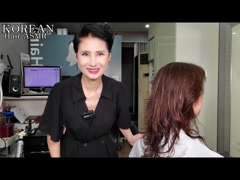 미용실ASMR #뿌리염색 흰머리도 먹으면서 밝게~Hair salon ASMR #Root dye while eating gray hair