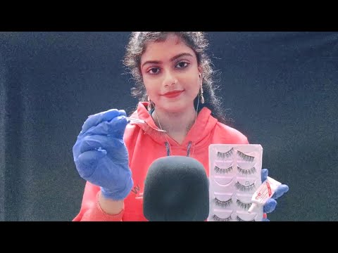 ASMR Removing Eyelashes (With Eyecare) And New Eyelashes Fitted 👁👁