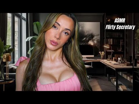 ASMR Flirty Secretary Wants You | soft spoken + keyboard typing