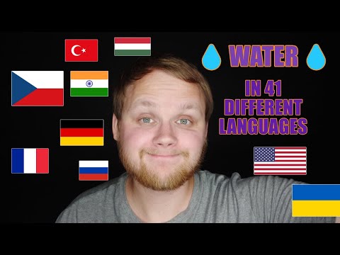 Soft-spoken ASMR in 41 different languages - It's WATER💧💧💧