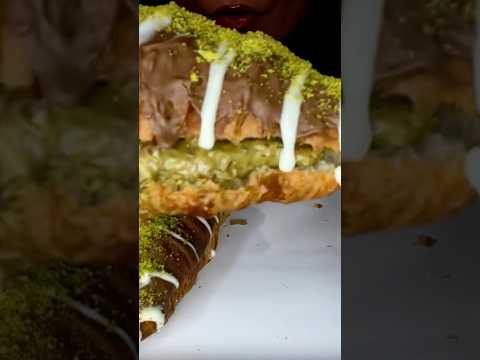 DUBAI CHOCOLATE CROISSANT #asmr #viral #chocolate #pistachio