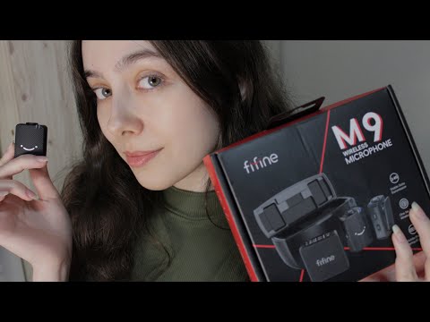 ASMR Смотрим как звучит микрофон fifine m9 ❤️