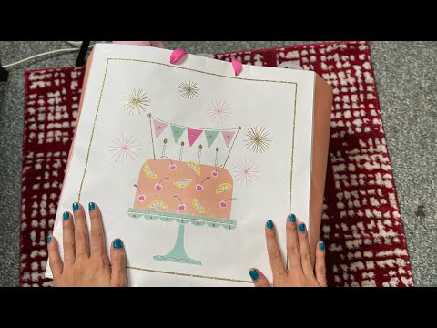 ASMR Haul Soft Spoken (Early Birthday Haul!) - Tapping and Scratching What I got for my birthday!