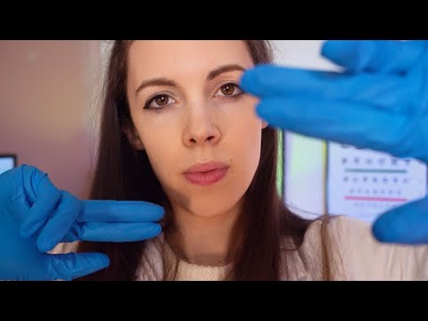 ASMR Detailed Cranial Nerve Exam - Eye Exam, Light Tests, Doctor Roleplay, Blind Hearing Test