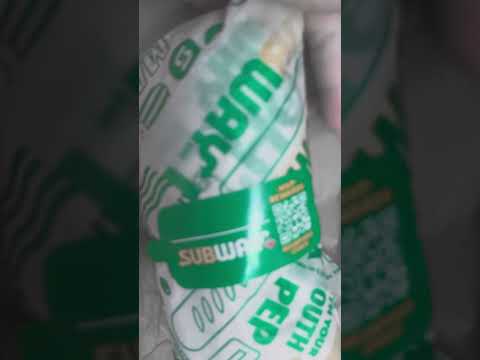 asmr subway crinkle sounds packaging I like eating sandwich 🥪 do you?