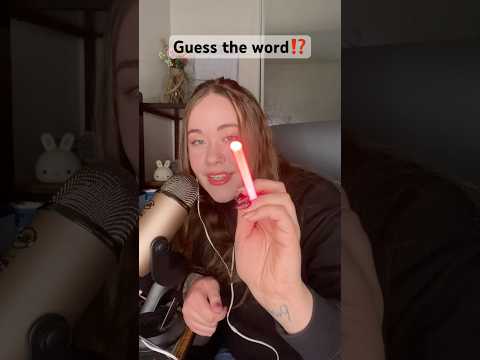 ASMR guess the word #tingles #asmrtingles #asmrvideos #asmrtriggers #guesstheword #asmr