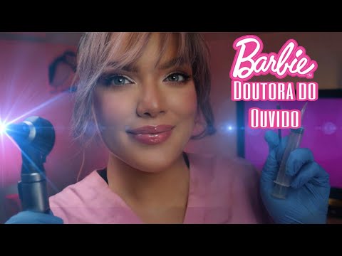 ASMR Limpeza, Exame e Massagem do Ouvido com a Doutora Barbie, sem falar