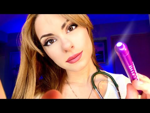 ASMR Greek Cranial Nerve Exam 👩‍⚕️ Eye Exam, Neurologic Exam, Sensory Test & Soft Spoken Greek