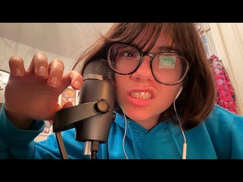 ASMR plucking and scratching your negative energy 