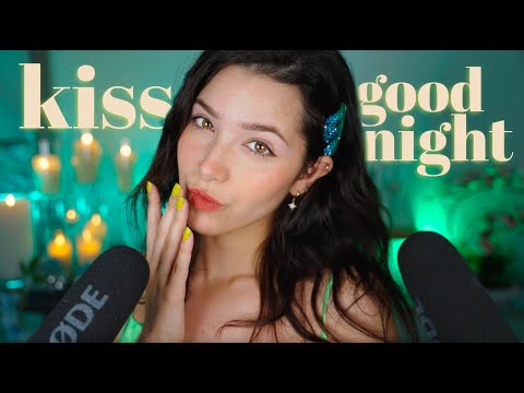 4K ASMR: Kisses Goodnight for you (with hand movements)