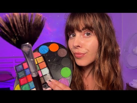ASMR Painting Your Face At The Fair Roleplay 🎡🎨 (Personal Attention, Face Brushing)
