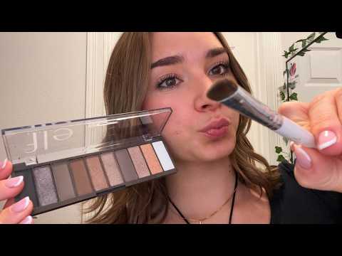 asmr getting you ready for a party 💄 (hair, makeup, jewlery sounds)