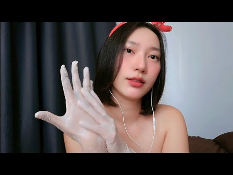 Intense Oil Lotion 🧴🧤 ASMR Latex Gloves Sweating 💦 Santy 2026 🎄🎁🧑‍🎄