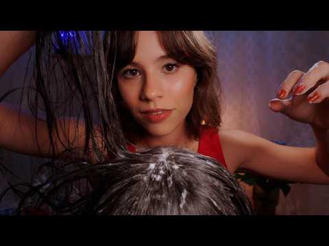 ASMR  Você Só Precisa Relaxar 💆🏻‍♀️ Lavando Seu Cabelo e Fazendo Massagem