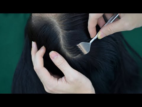 ASMR Scalp Scratching, Hair Brushing On Real Person For Relieve Stress, Headache ( No Talking )