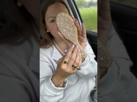 DIY pearl Hairbrush 🫧 #diy -#artasmr #artsandcrafts #bestlifebybrooke #asmrsounds #asmrvideo #asmr