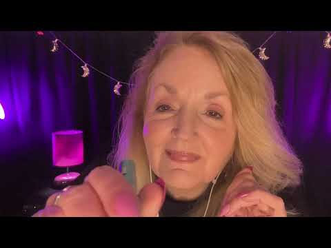 ASMR Tracing Your Face with Light | Eyes Shut | Eyes Open