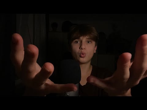 ASMR in the dark 🌚 (visual triggers, mouth sounds, follow the light…)