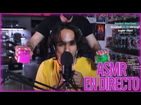 NUESTRO PRIMER ASMR EN DIRECTO - VEN A DORMIR RELAJADO 😴