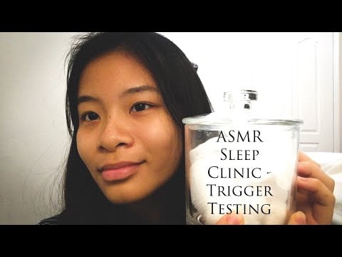 ASMR Sleep Clinic Roleplay - Trigger Testing (Tapping, Crinkles, Personal attention, etc)