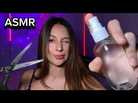 ASMR ESPAÑOL / CORTE DE CABELLO INTESO Y REALISTA ( PELUQUERIA ROLEPLAY)