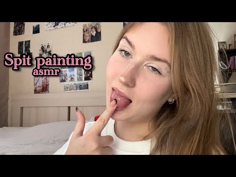asmr spit painting без слов |asmr spit painting no taking |10 minutes 