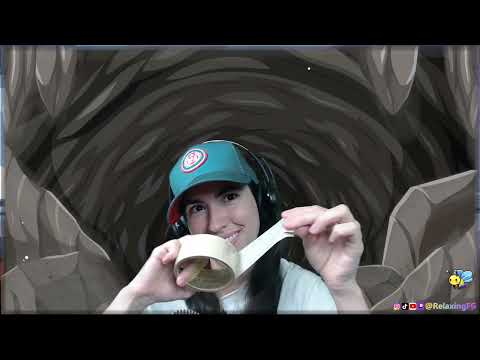 ASMR - Cave Echo Masking Tape Sounds