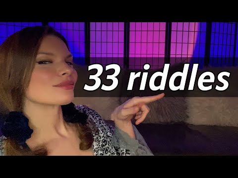 ASMR 33 Relaxing Riddles with Answers (Whispered)