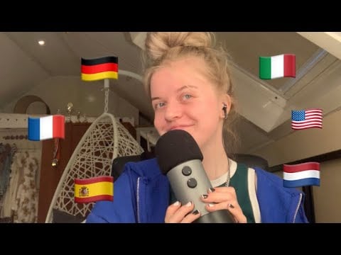 asmr in different languages! [asmr] (subs available)