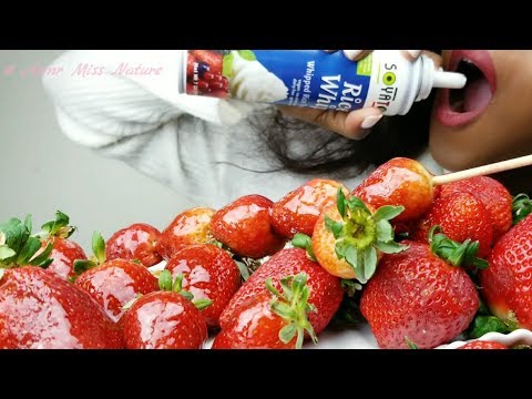 ASMR Candied Fruits ~Tanghulu~ 설탕에 절인 과일 With Whipped Cream/ MUKBANG/ Epic Fail