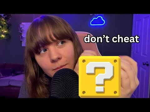 ASMR GUESS THE TRIGGER (open and close your eyes)