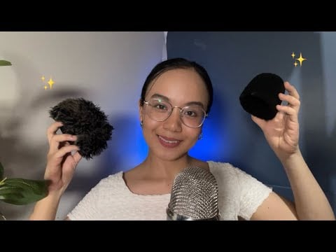 ASMR Mic Cover Triggers (pumping, scratching, bug searching)