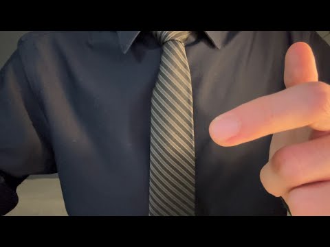 ASMR Boyfriend hand movements, face touching, breathing & rain sounds (Sleep aid)