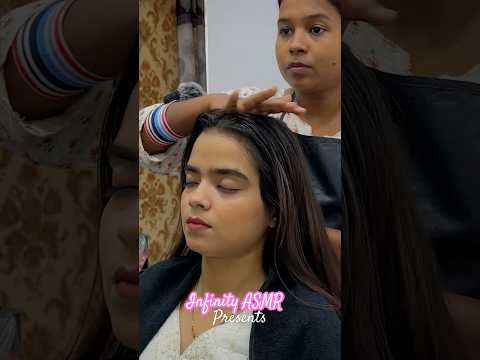 ASMR Indian Girl Receives HEAVY OIL Head Massage To Reduce DANDRUFF & ANXIETY | Head Neck Massage