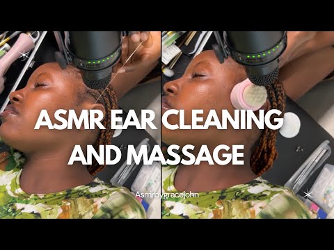 DEEP EAR CLEANING AND PICKING FOR SLEEP, SHE ENJOYED IT 🤗