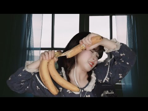 [보너스 ASMR] 노란과일 먹기 ♡│바나나,귤 이팅사운드│바나나 껍질까는소리,귤 껍질까는소리 (Banana,tangerine eatingsound)