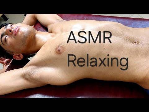 POV ASMR Sports Therapy Massage | Head, Face, Neck, Chest & Stomach Relaxing Treatment , For Sleep