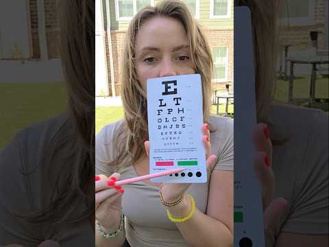 ASMR Eye Exam Outside