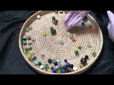 [ ASMR ] PINK LATEX GLOVES  and  MARBLES
