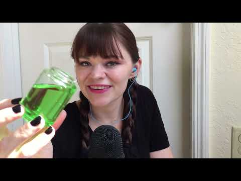 ASMR Liquid Green Apple Candy in a can yummy goo tasty slime satisfying mouth sounds slurp tongue